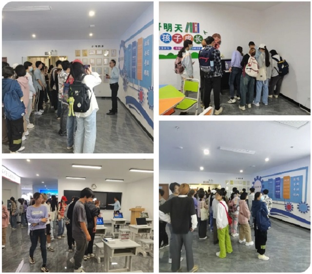 安理大人工智能学院师生参观亚星会员登录科技展厅